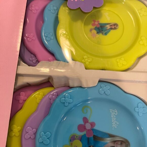2002 vintage Barbie dinnerware play set NEW - Picture 5 of 8